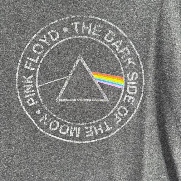 Pink Floyd Dark Side of the Moon Short Sleeve T-Shirt Adult Large Gray - Picture 3 of 6